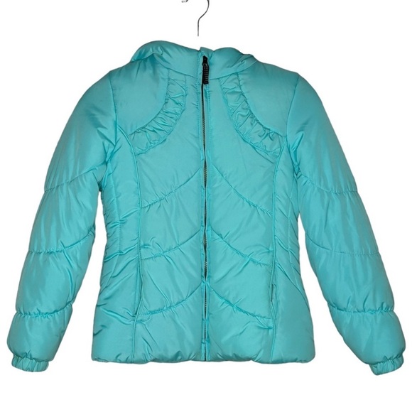 London Fog Kids Faux Fur Hooded Puffer Snow Jacket - Picture 1 of 9